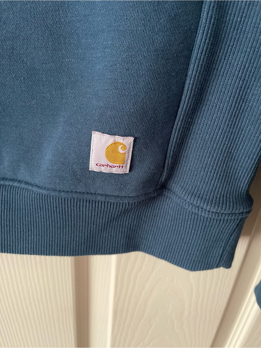 Carhartt Women's Slate Blue Force Crewneck Sweatshirt - Picture 3 of 4